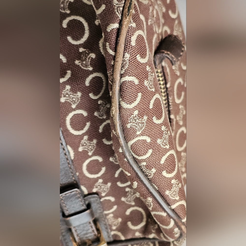 CELINE VINTAGE MACADAM BARREL BAG (FINAL SALE) - Picture 10 of 14